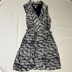 Forever21-Navy Blue and Gray Dress
